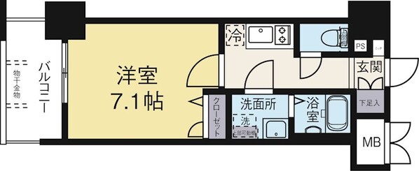 エステムプラザ博多駅南の物件間取画像